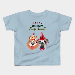 Happy Birthday Party Animal Kids T-Shirt